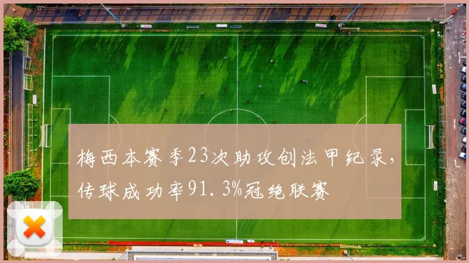 梅西本赛季23次助攻创法甲纪录，传球成功率91.3%冠绝联赛